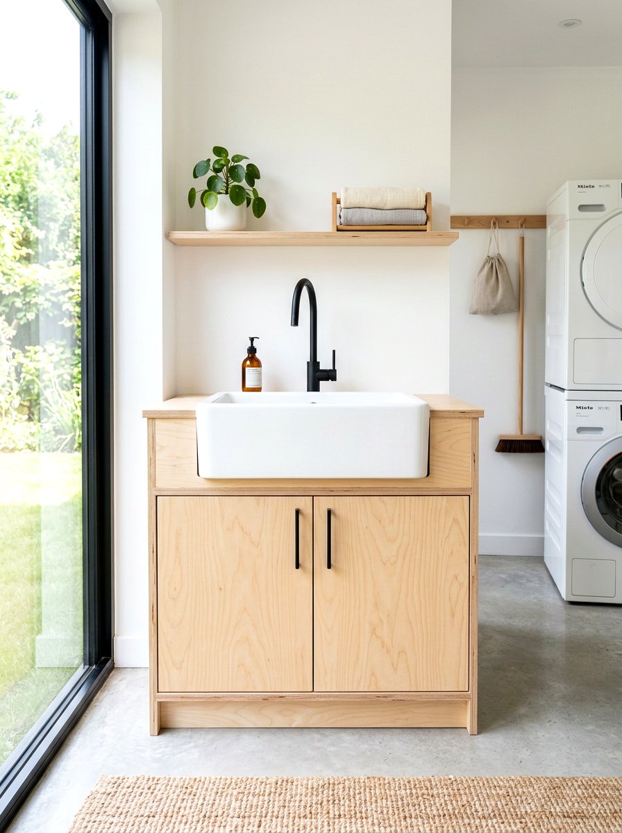 Plywood utility sink cabinet - 30 utility sink cabinet ideas