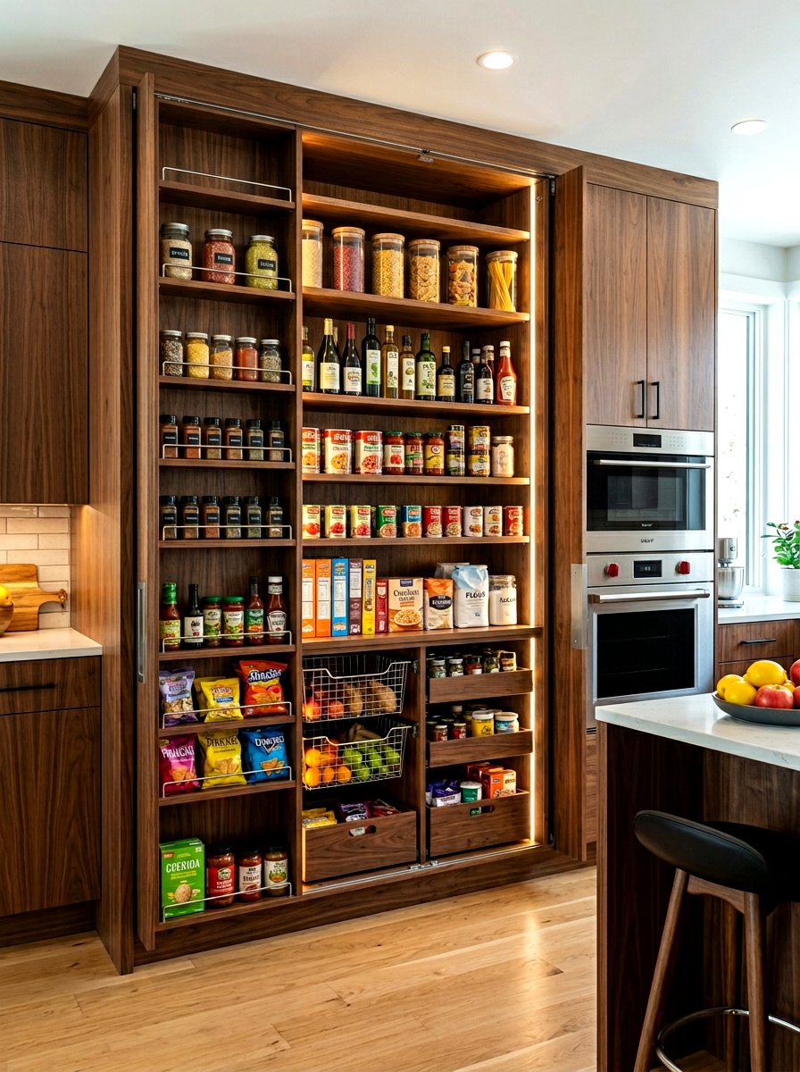 30 Full Wall Pantry Cabinet Ideas for Maximum Storage Wins