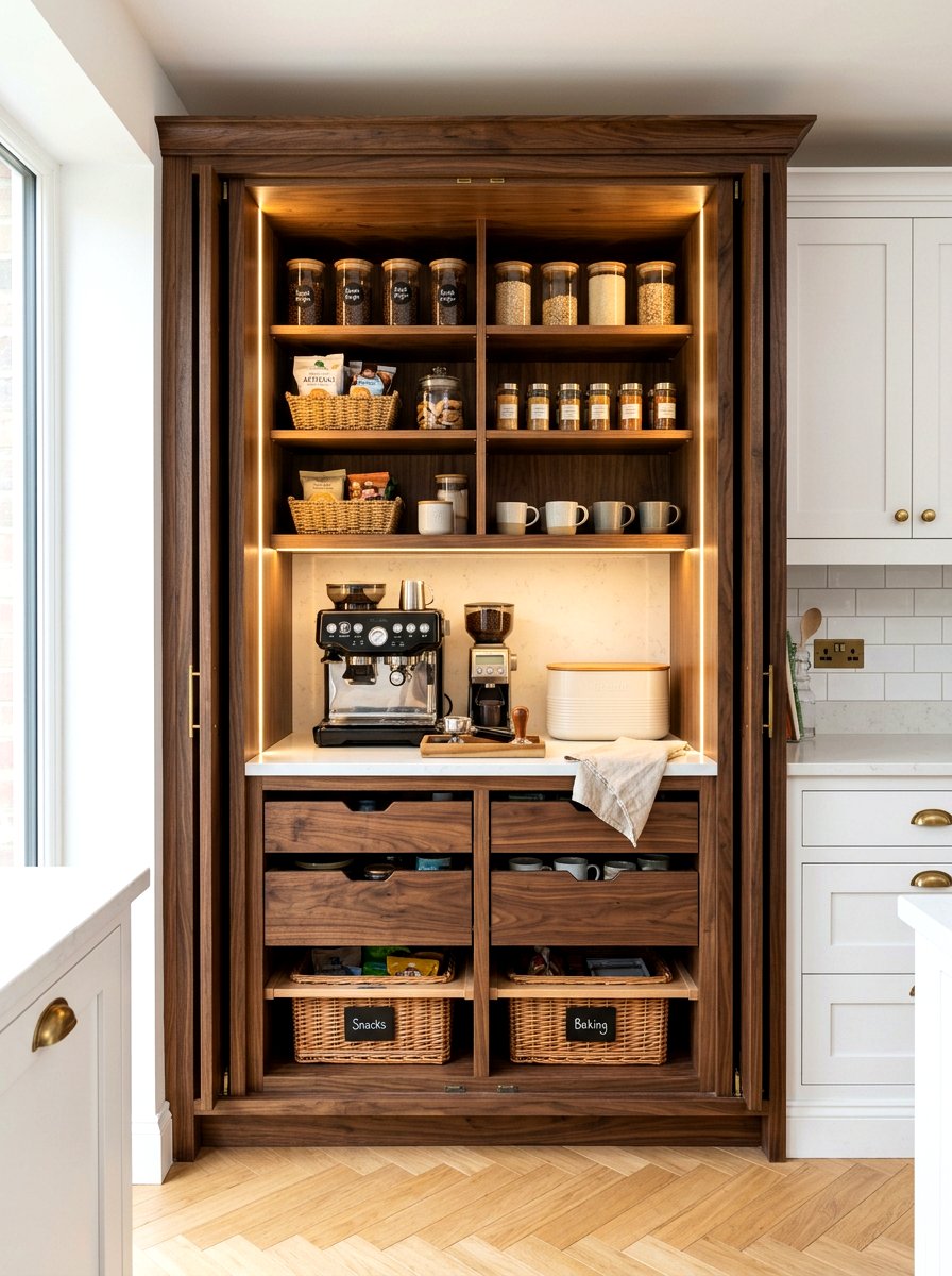 Pocket Door Pantry Cabinet - 30 breakfast pantry ideas