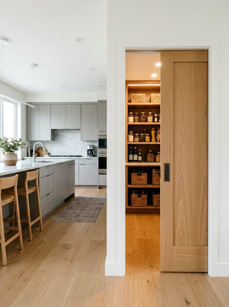 Pocket Pantry Door - 30 pantry door ideas