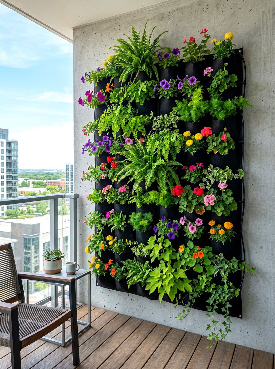 Pocket Vertical Garden - 30 small vertical garden ideas