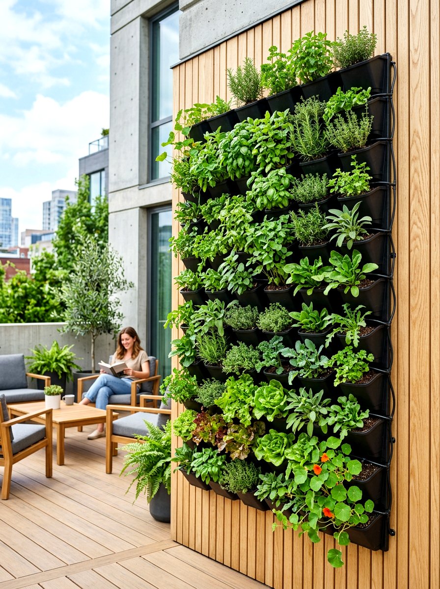 Pocket Wall Planter - 30 modern vertical garden ideas