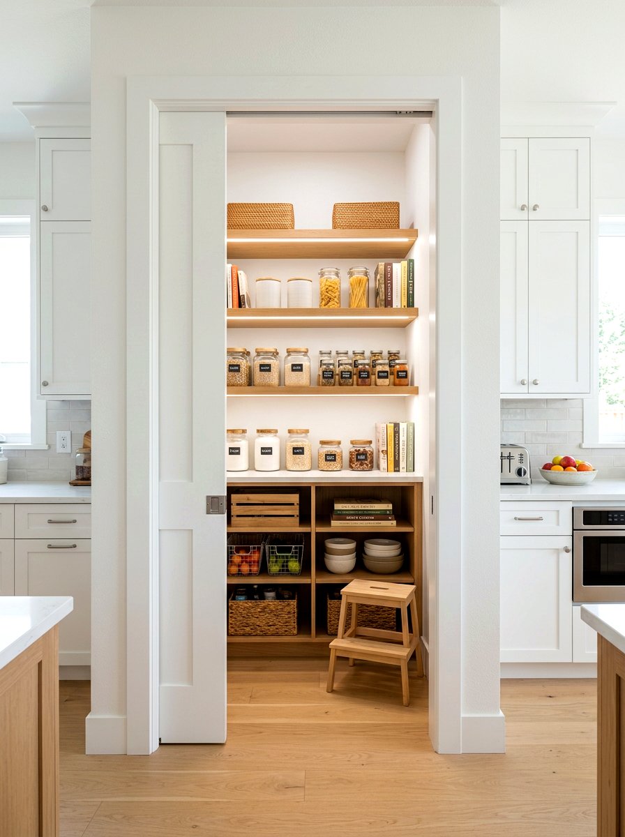 Pocket door pantry - 30 back kitchen pantry ideas
