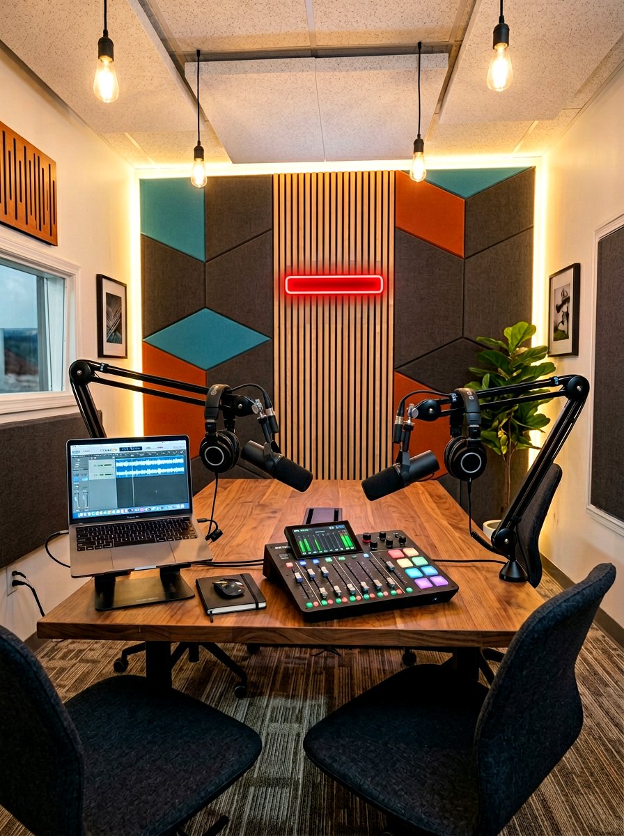 Podcast Recording Studio - 30 garage hobby room ideas