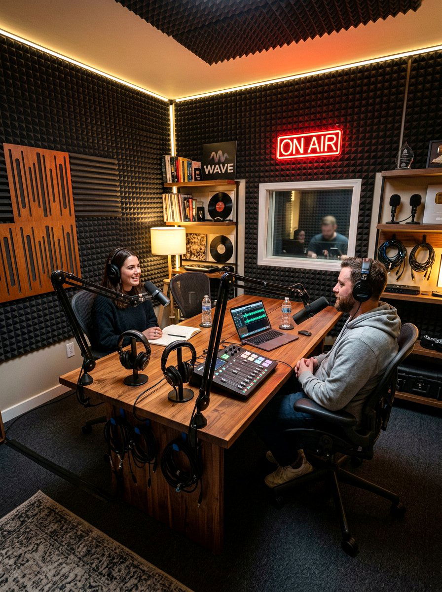 Podcast Studio Layout - 30 creative studio office ideas