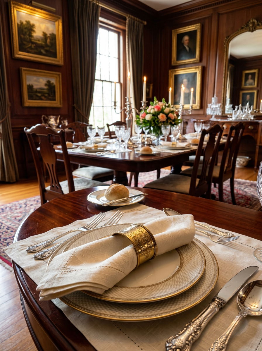 Polished Brass Napkin Ring - 30 napkin ring ideas