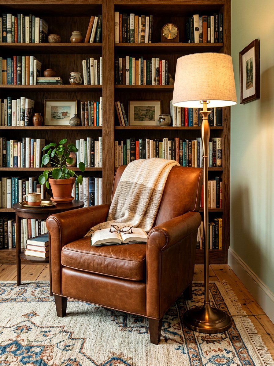Polished Bronze Floor Lamp - 30 polished metal decor ideas