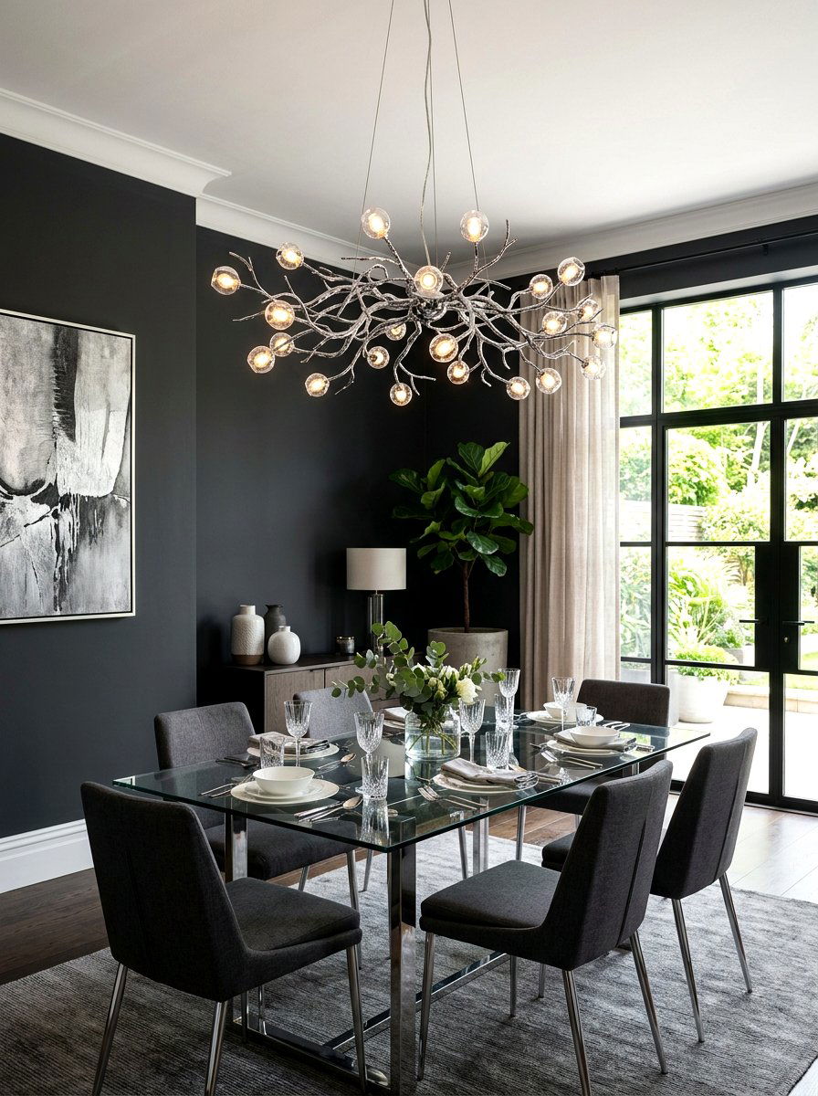 Polished Chrome Branch Chandelier - 30 statement chandelier ideas