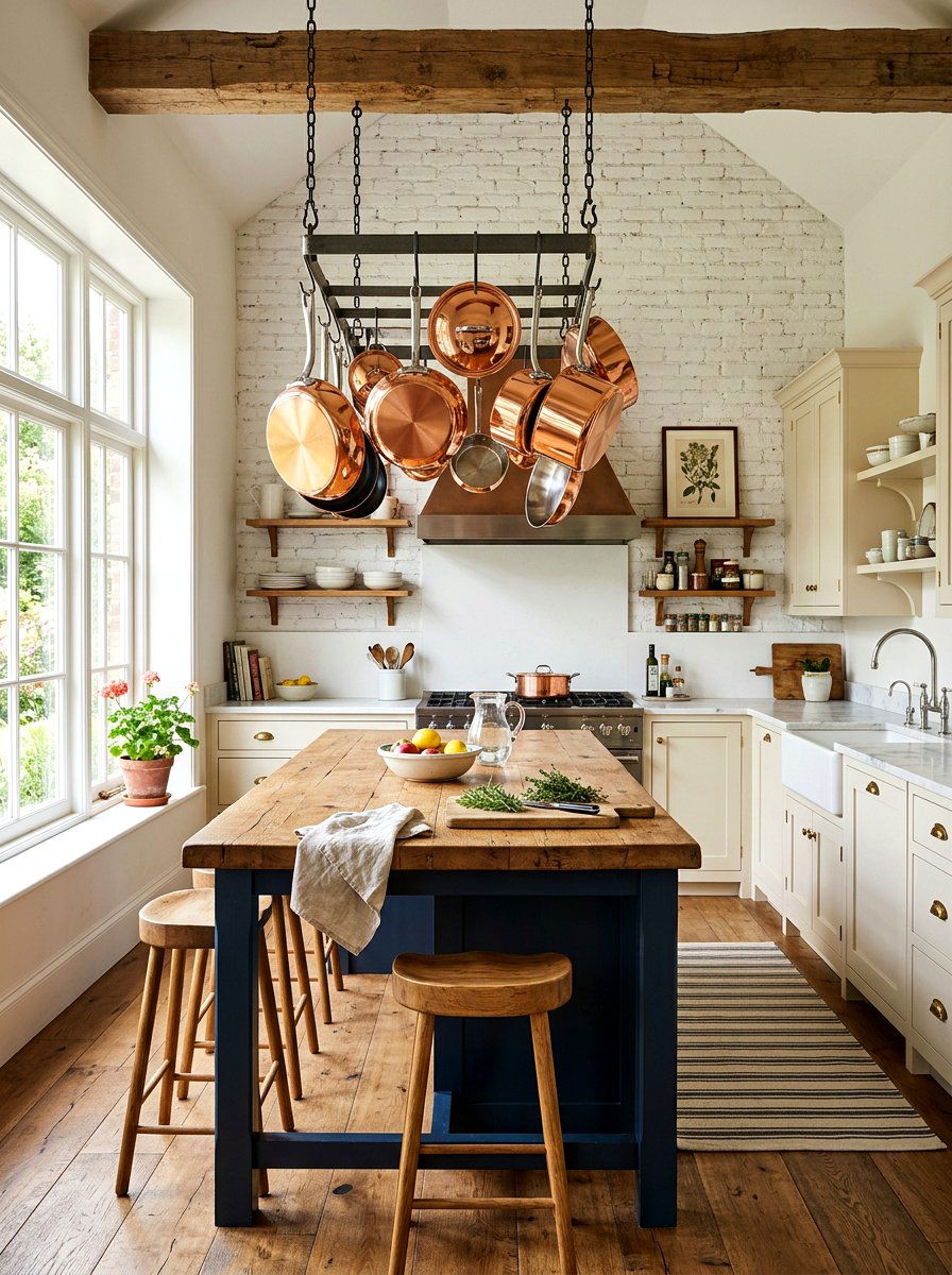 Polished Copper Cookware - 30 polished metal decor ideas