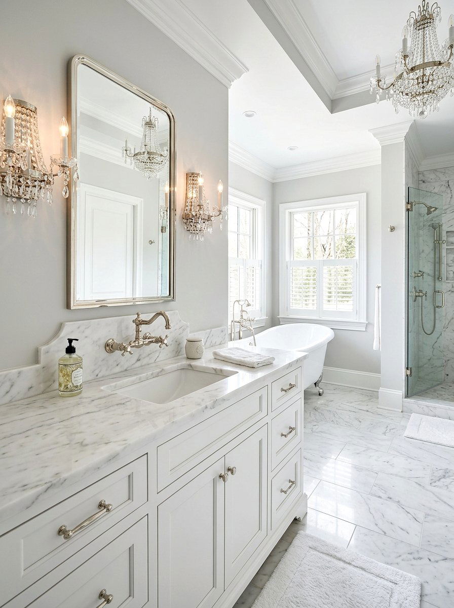 Polished Nickel Bathroom Faucet - 30 wall mounted faucet bathroom ideas