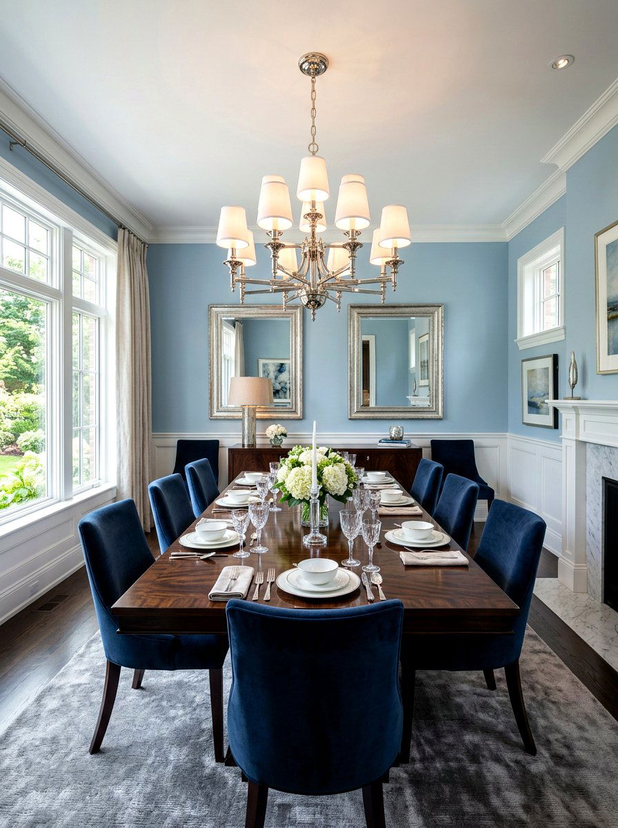 Polished Nickel Chandelier - 30 classic dining room chandelier ideas