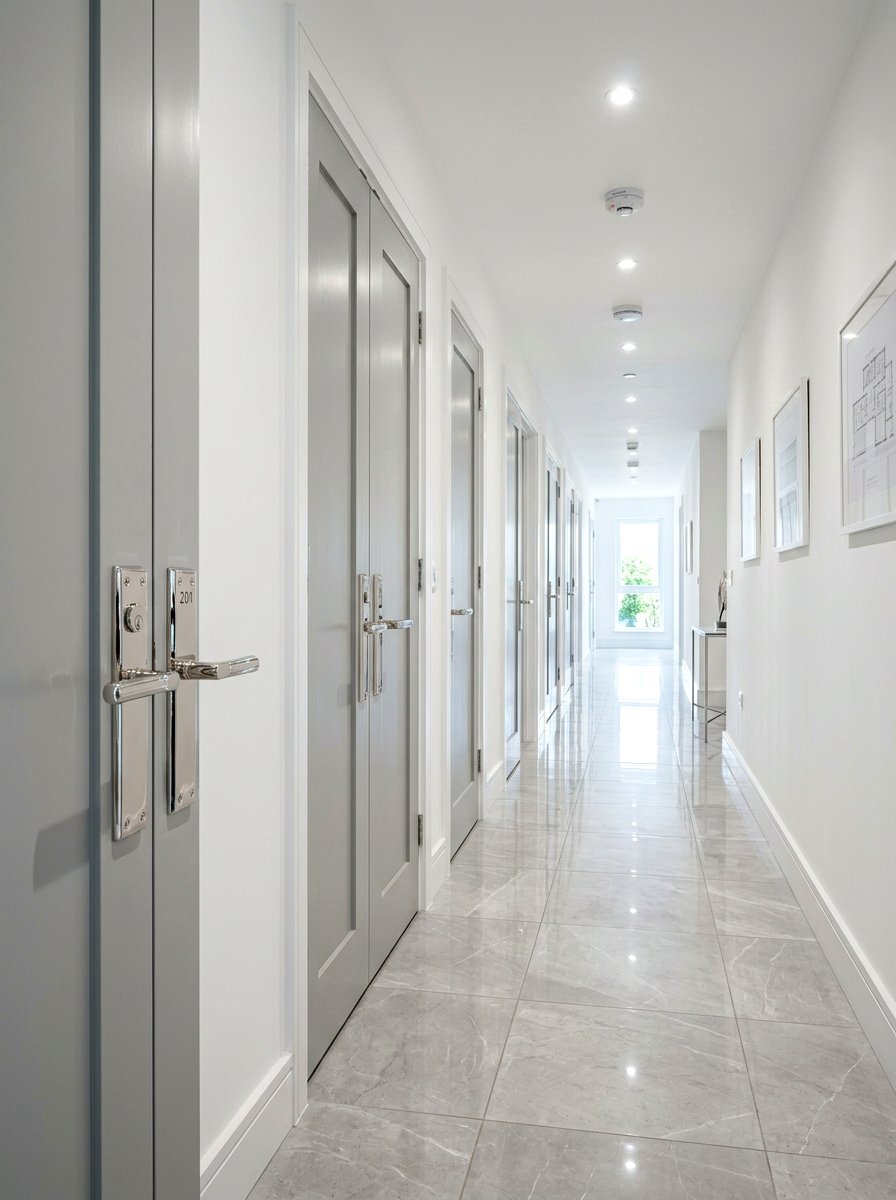 Polished Nickel Door Handles - 30 polished metal decor ideas