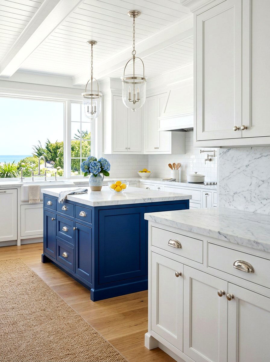 Polished Nickel Hardware - 30 Hamptons kitchen ideas