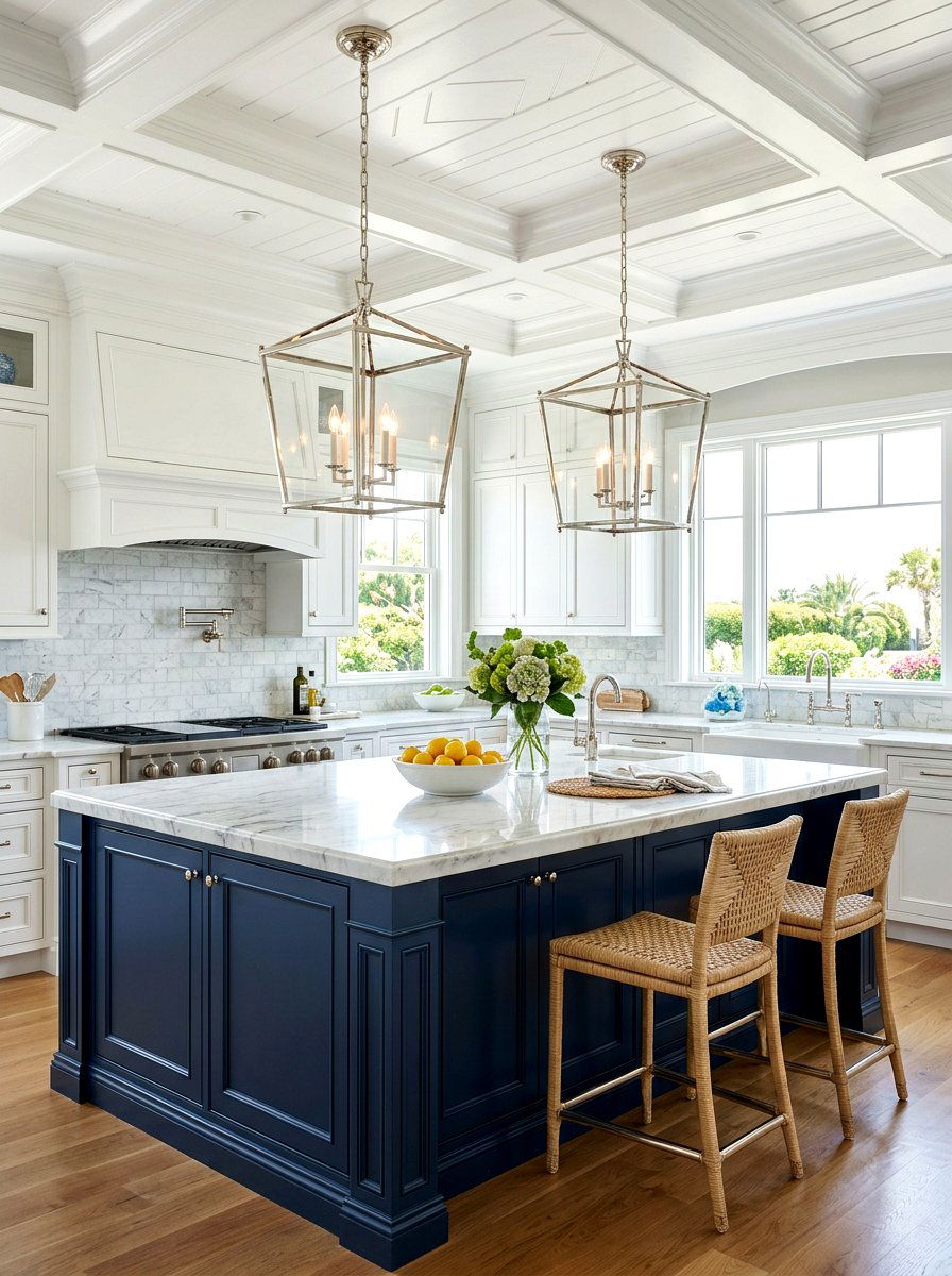 Polished Nickel Lantern Light - 30 kitchen lighting ideas
