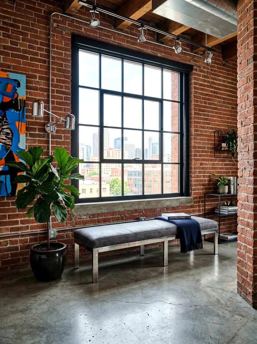 Polished Steel Bench - 30 chrome aesthetic living room ideas