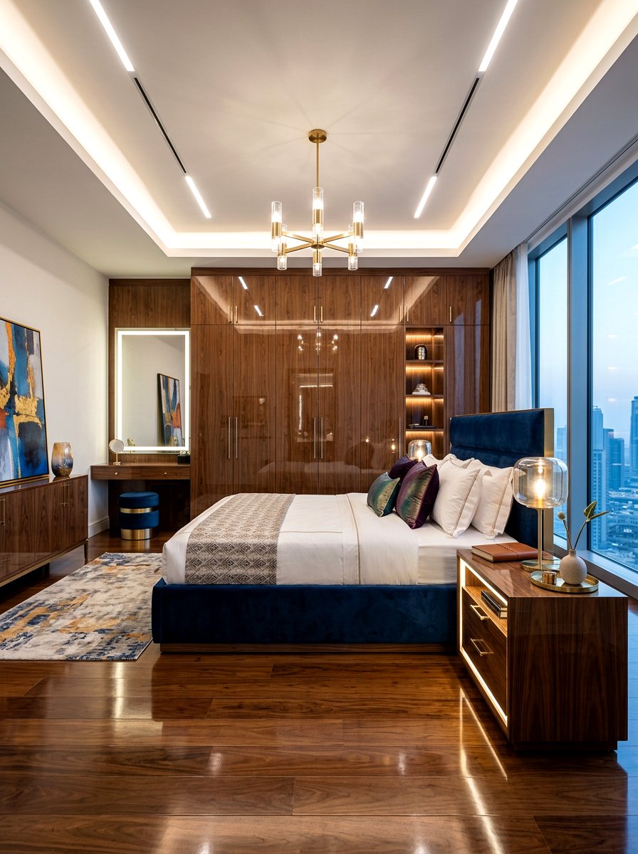 Polished Wood Bedroom - 30 warm wood bedroom ideas