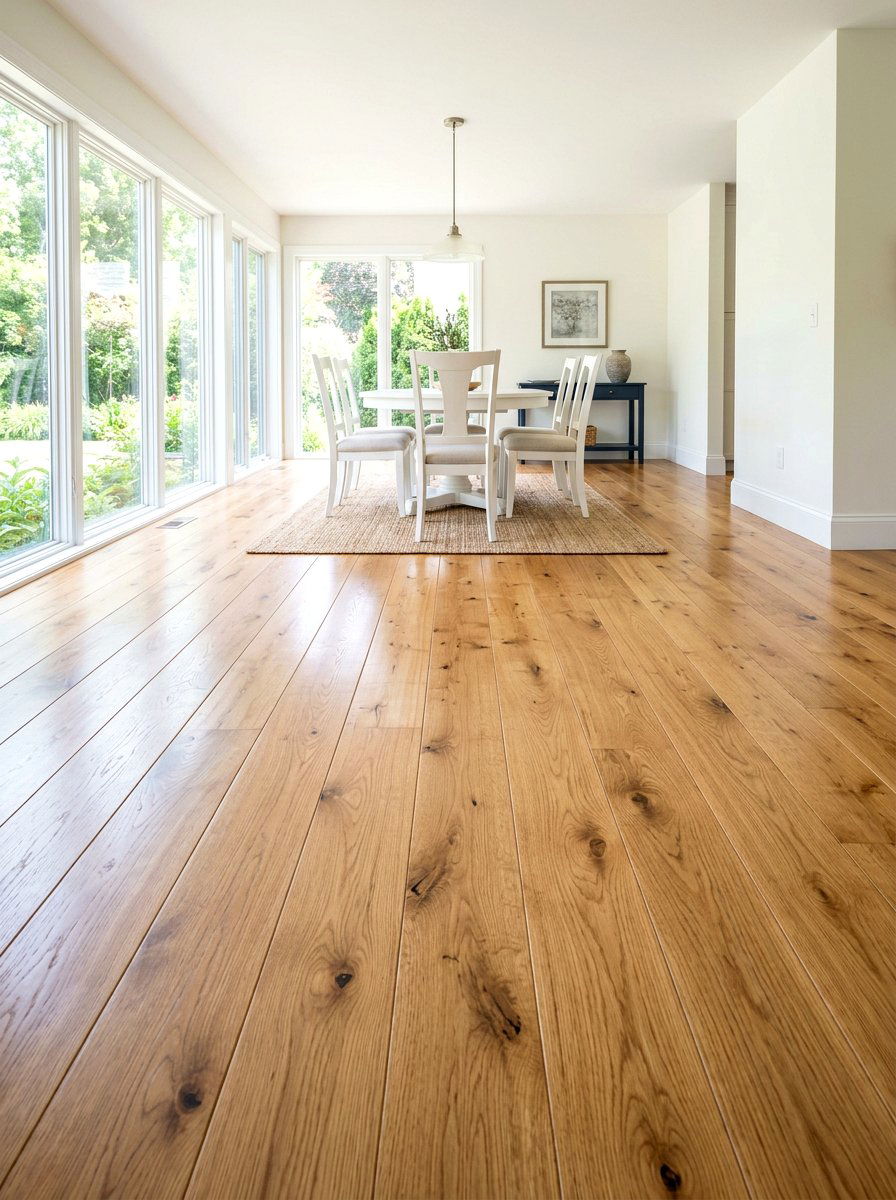 Polished hardwood floors - 30 Nancy Meyers dining room ideas