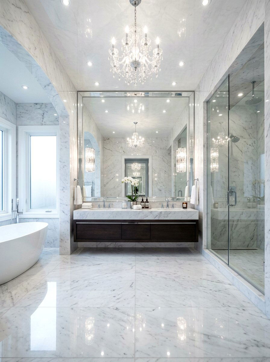 Polished stone bathroom - 30 stone inspired bathroom ideas