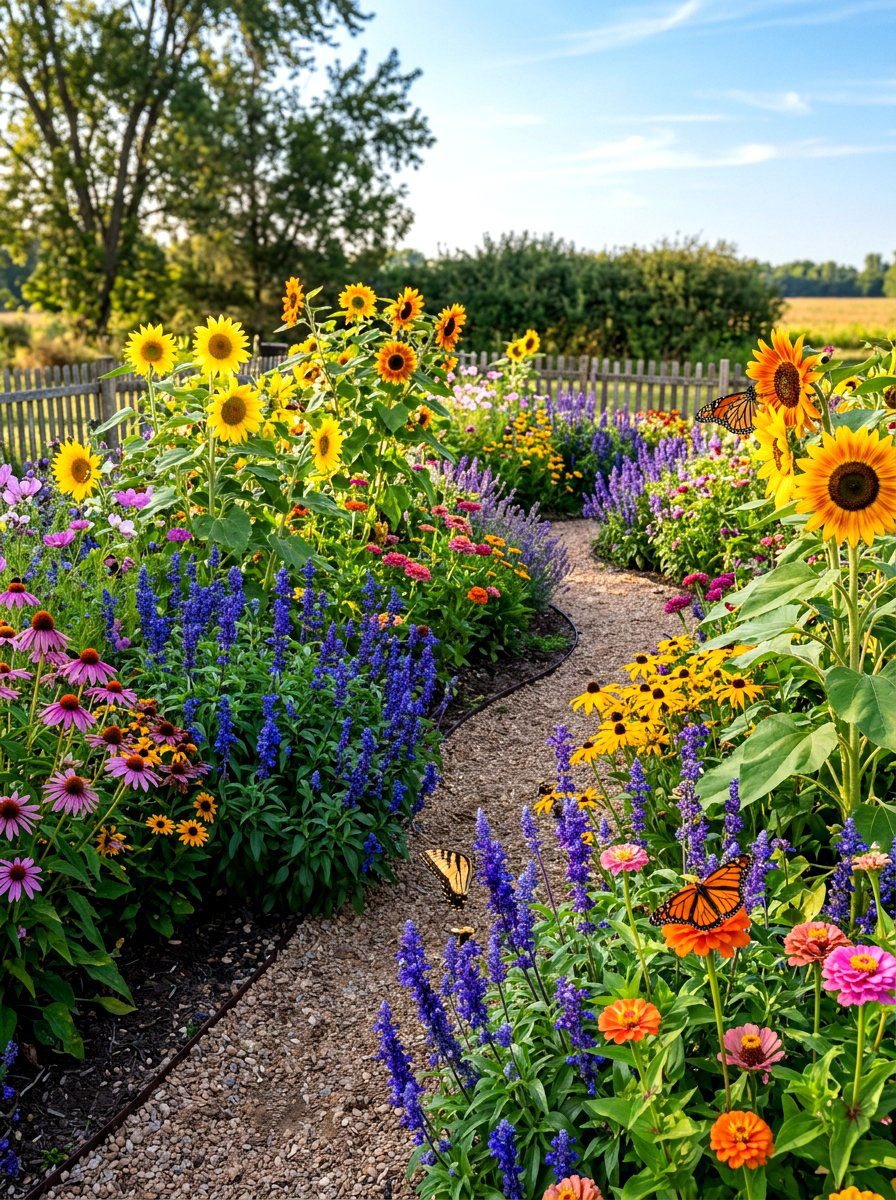 Pollinator Cutting Garden - 30 cutting garden layout ideas
