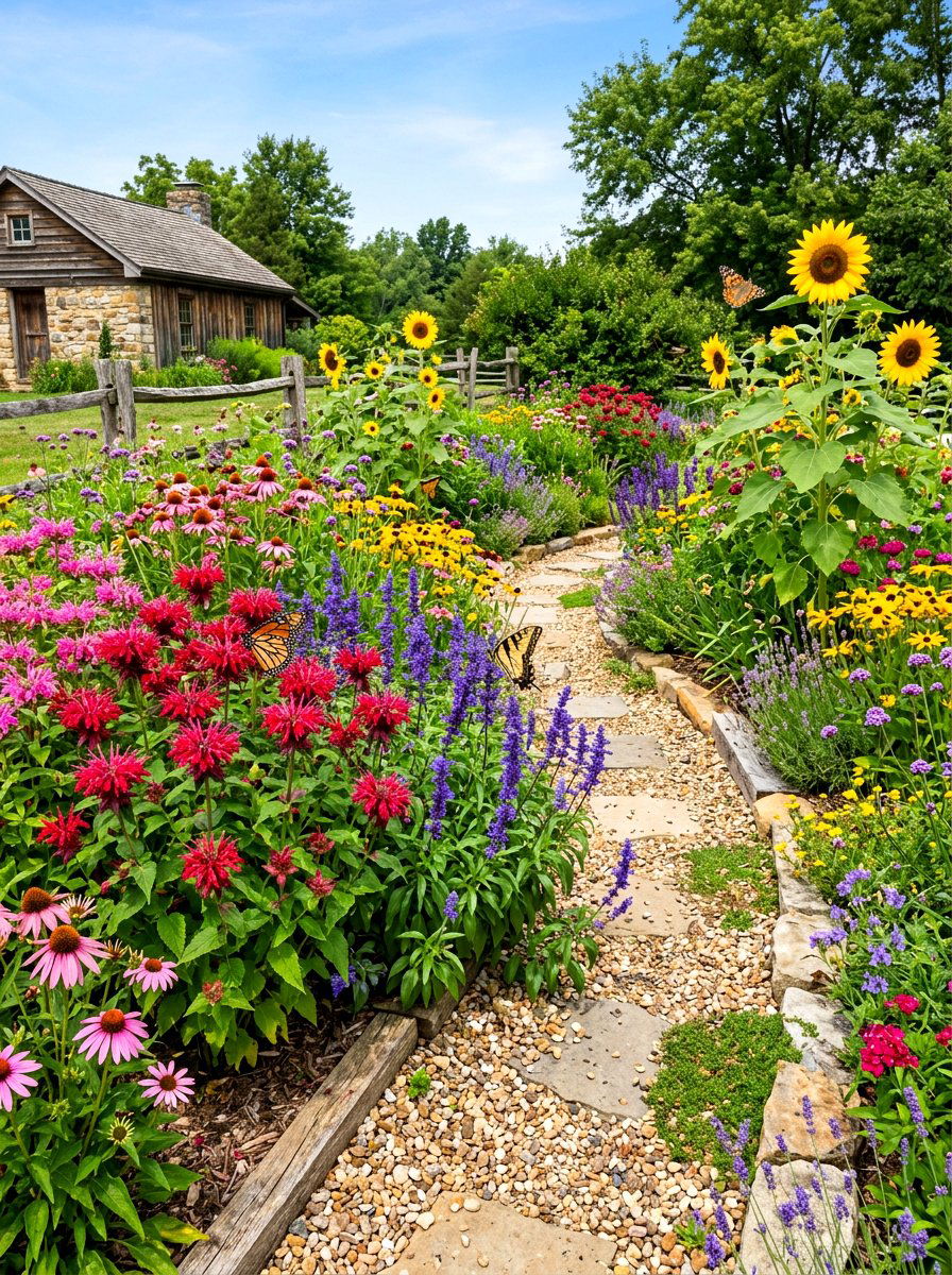 Pollinator Cutting Garden - 30 backyard cutting garden ideas