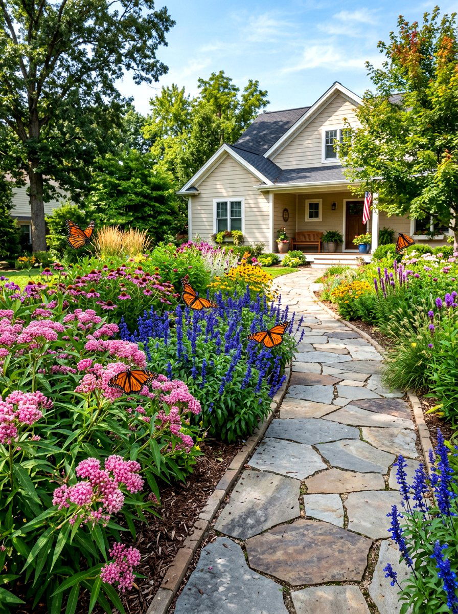 Pollinator Friendly Front Yard - 30 meadow front yard ideas