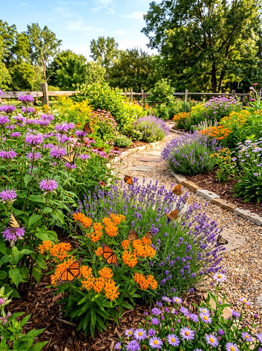Pollinator Garden - 30 simple flower bed ideas
