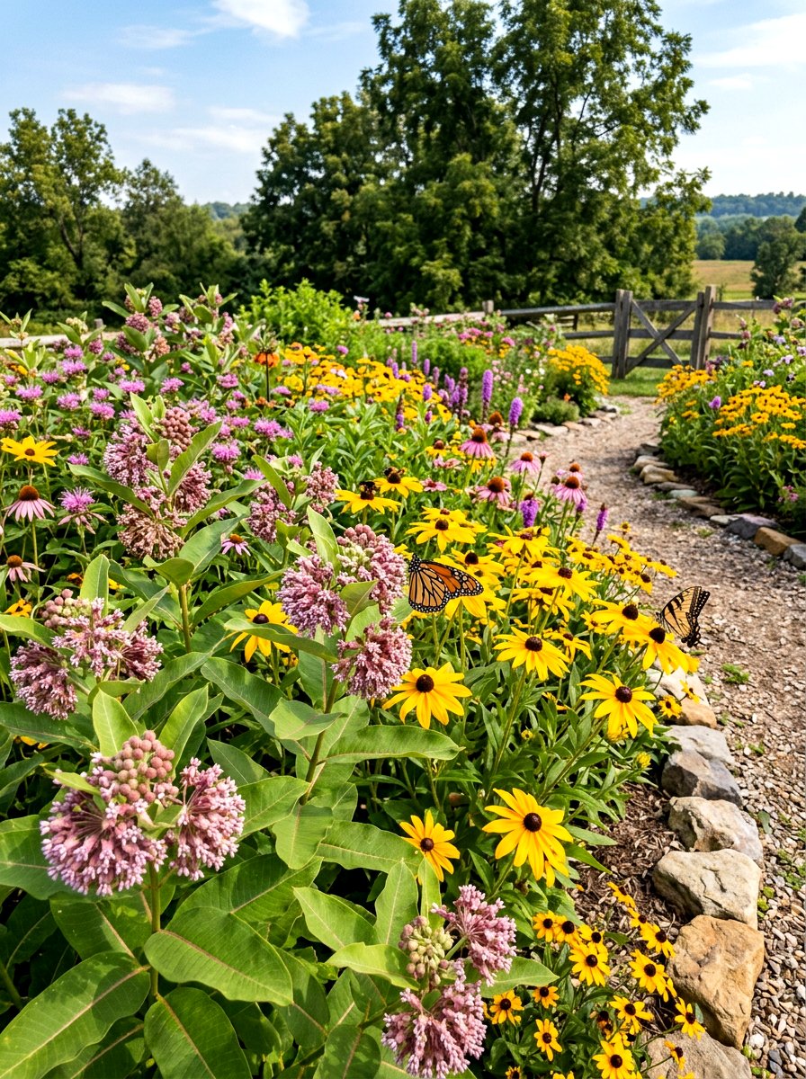 Pollinator Garden Bed - 30 no mow lawn garden ideas