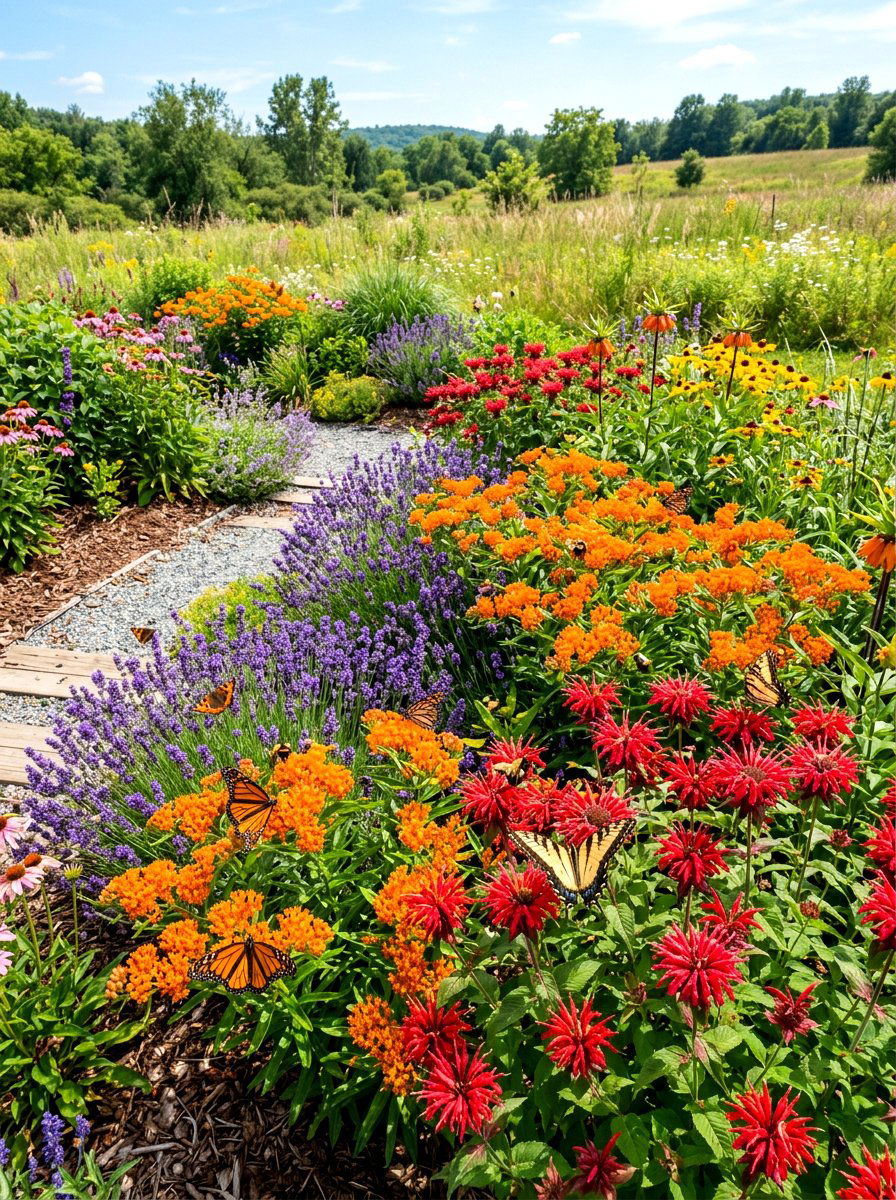 Pollinator Garden Patch - 30 meadow style backyard ideas