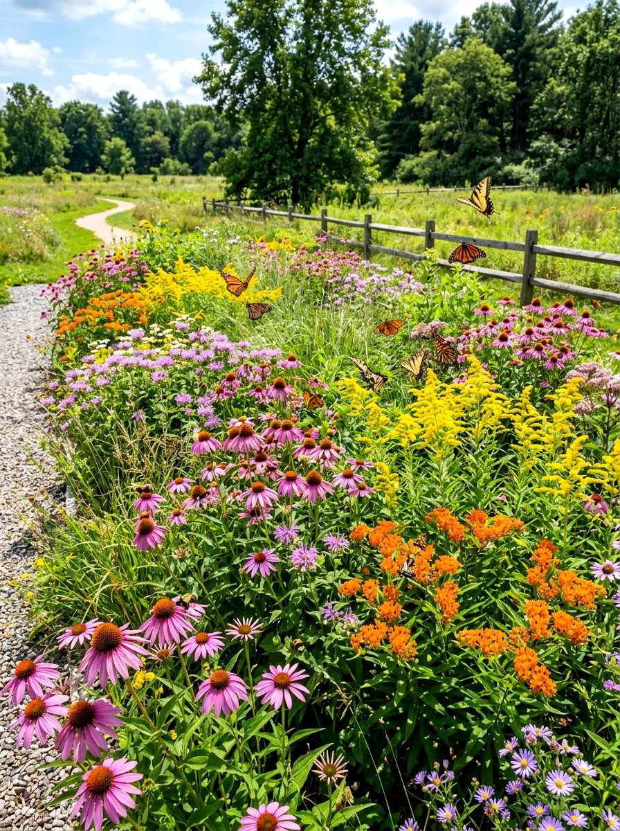 Pollinator friendly garden bed - 30 flower bed layout ideas
