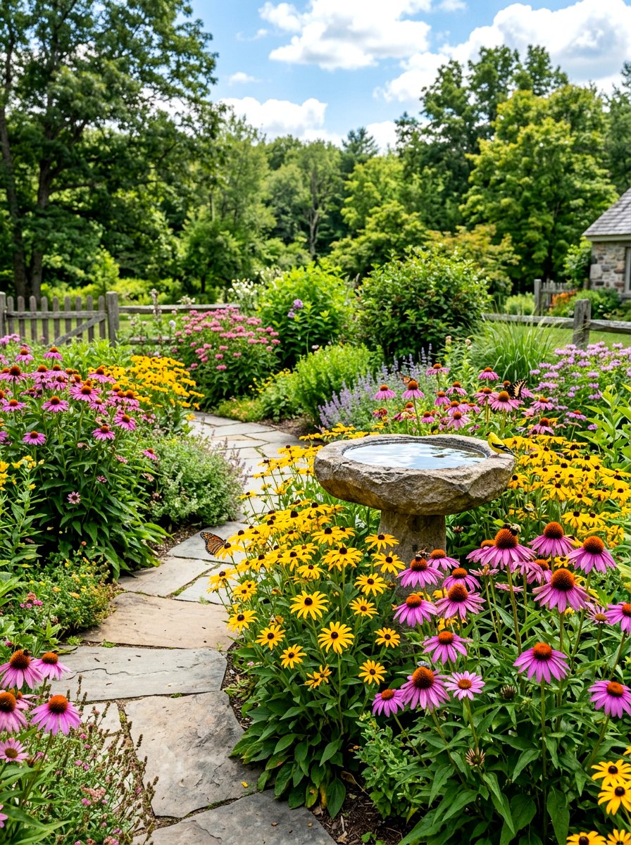 Pollinator garden - 30 flower farm backyard ideas