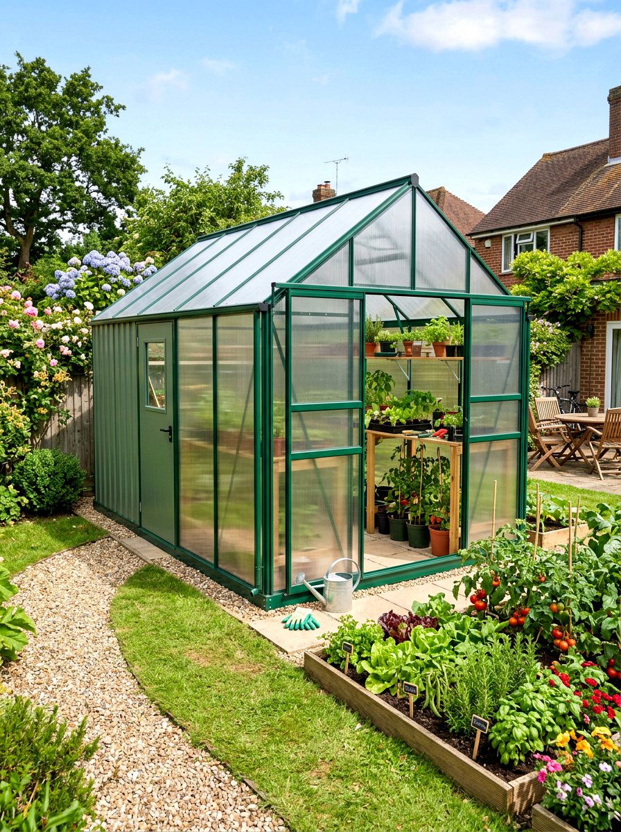 Polycarbonate Greenhouse Shed - 30 greenhouse shed combo ideas
