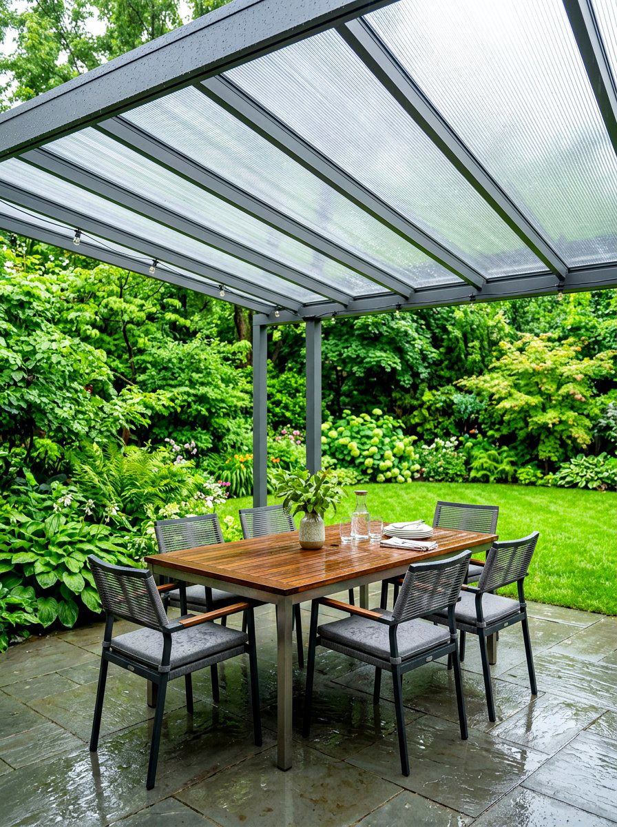 Polycarbonate Pergola Sheets - 30 pergola shade ideas