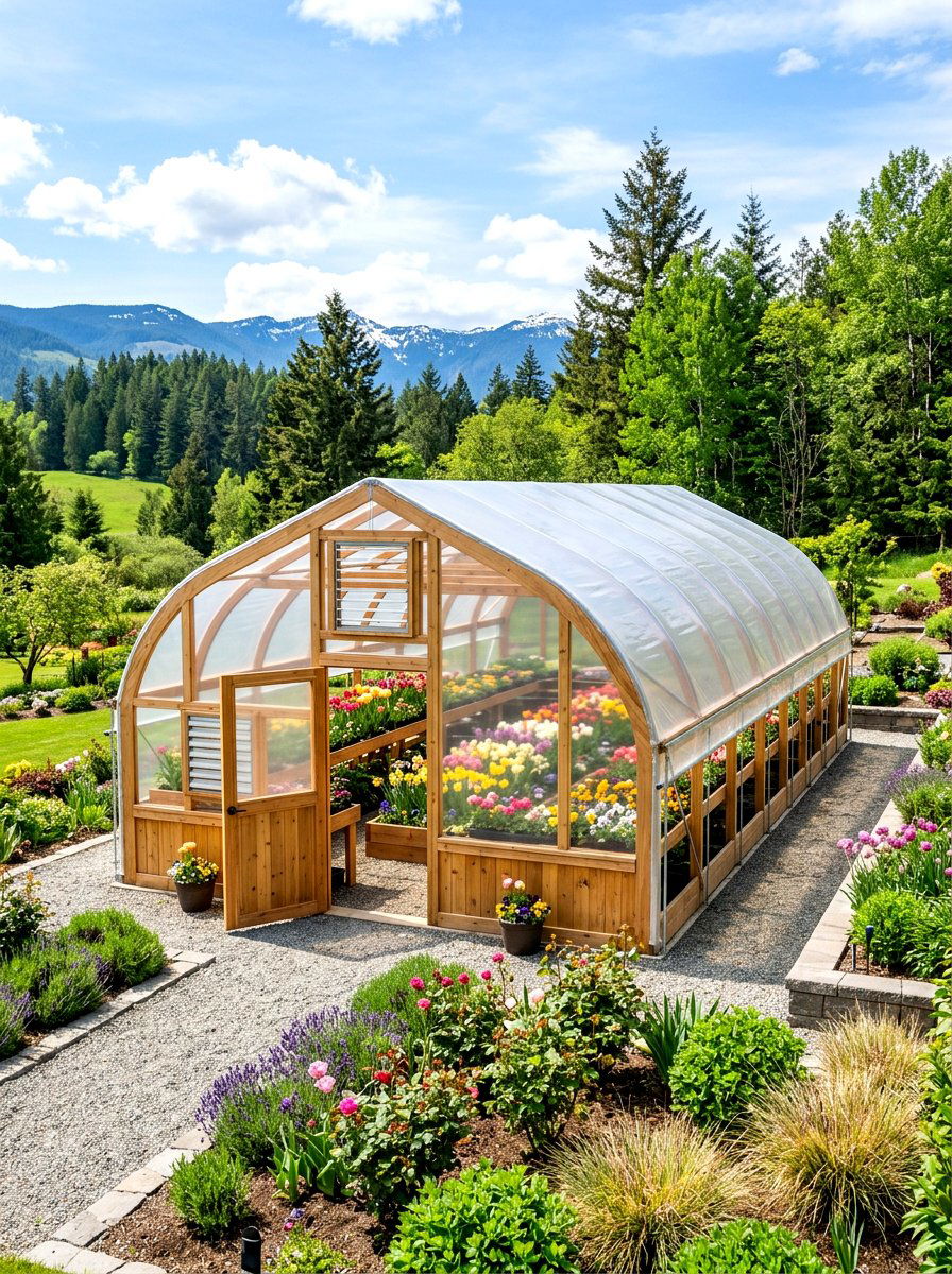 Polyethylene Film Greenhouse - 30 budget greenhouse ideas
