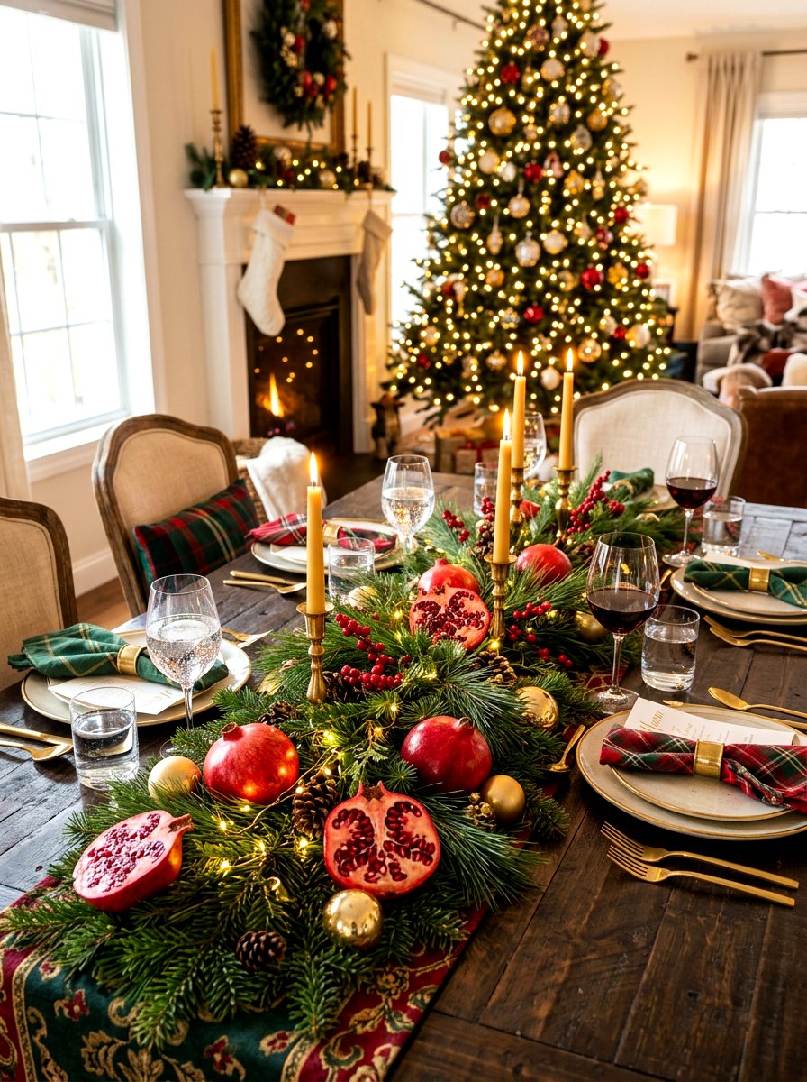 Pomegranate Winter Solstice Display - 30 fruit market tablescape ideas