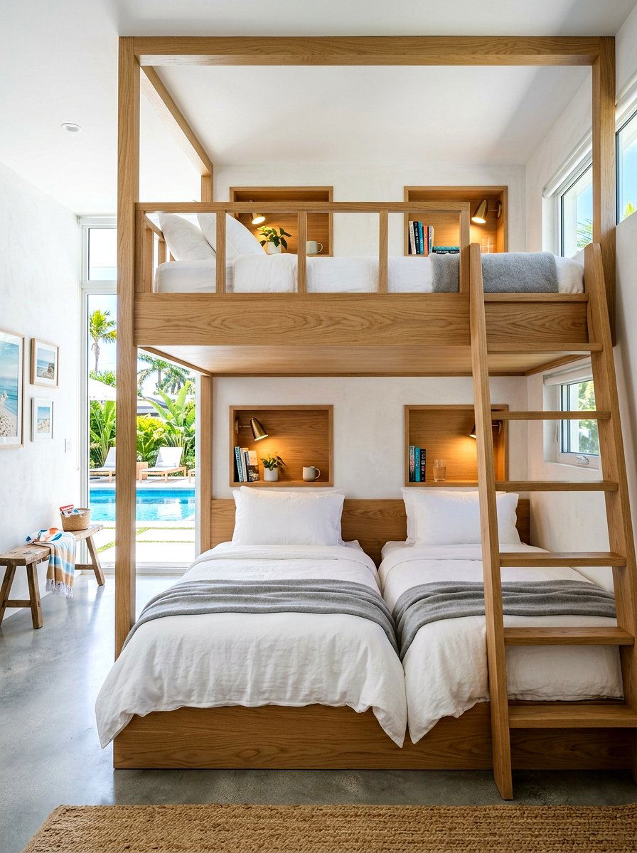 Pool House Built In Bunks - 30 pool house decor ideas