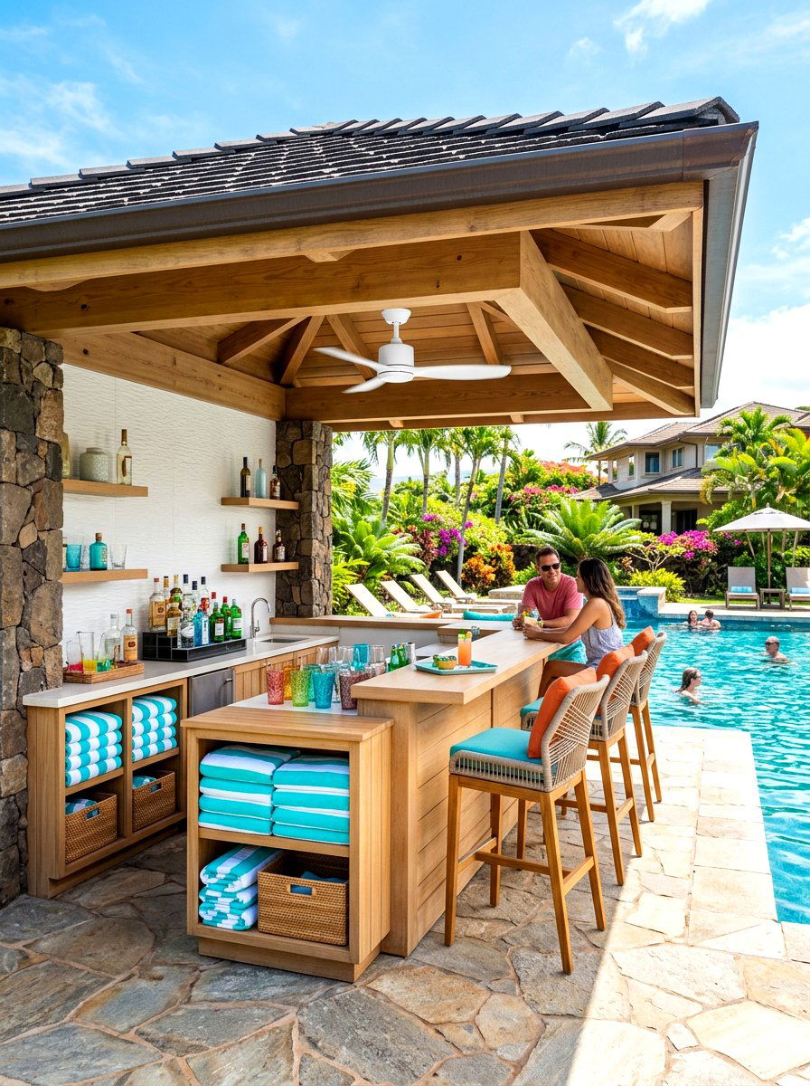 Pool House Ceiling Fan - 30 outdoor ceiling fan patio ideas