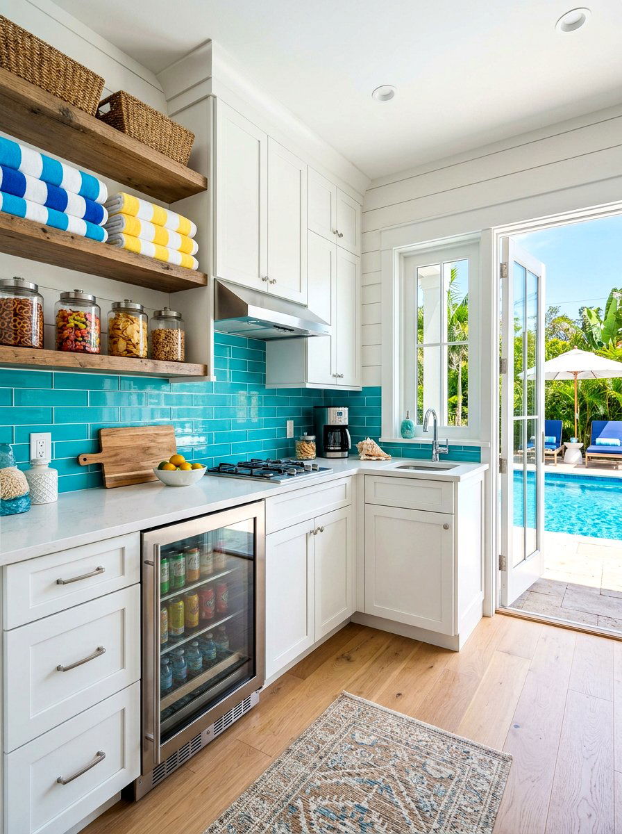 Pool House Kitchen - 30 second kitchen ideas