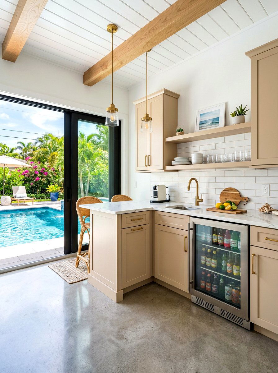 Pool House Kitchen - 30 kitchenette design ideas