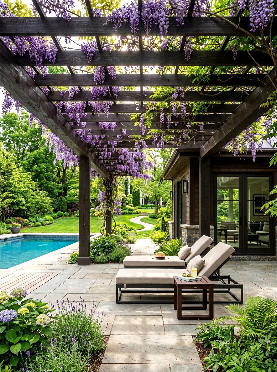 Pool House Pergola - 30 pool house ideas