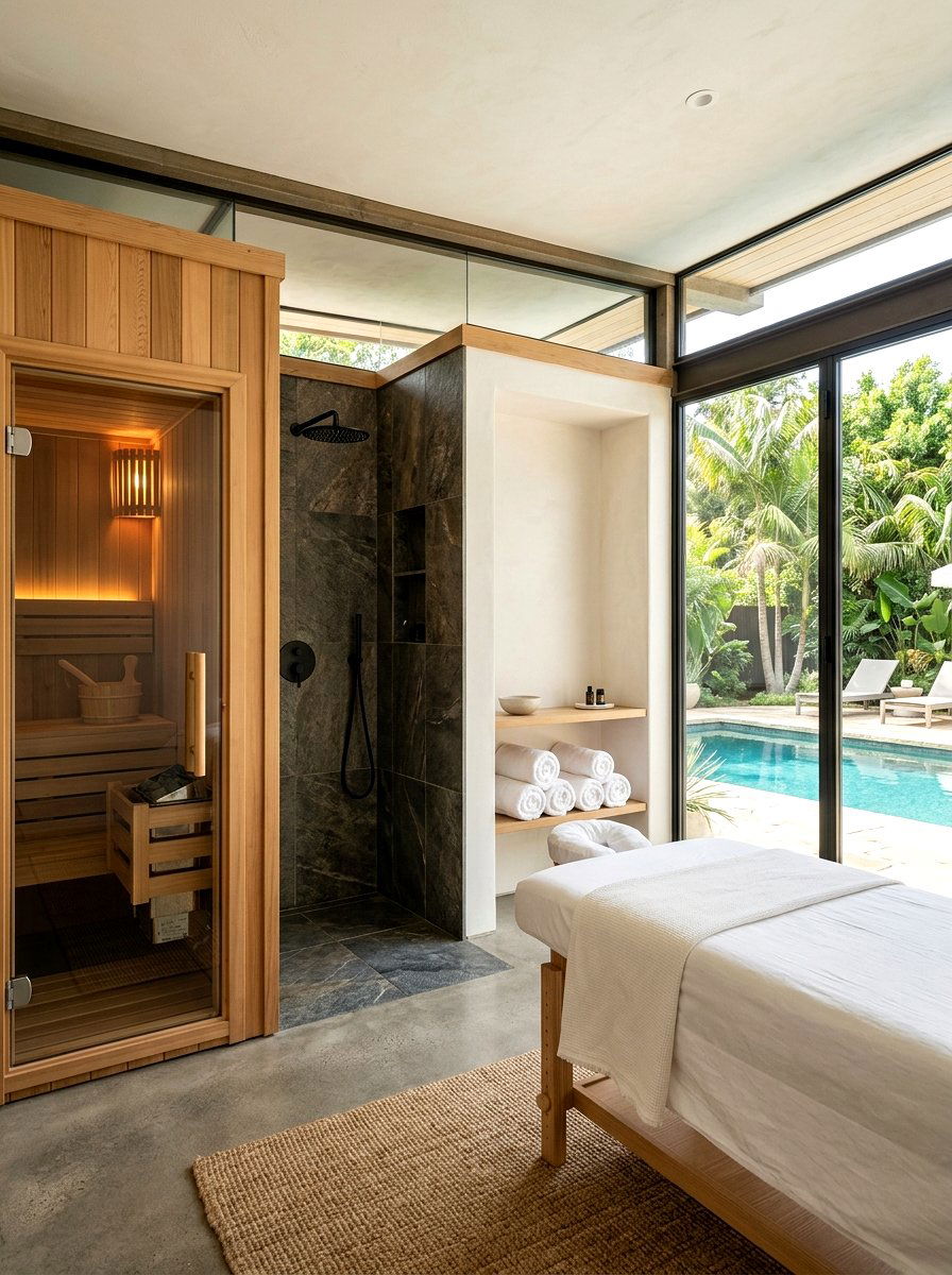 Pool House Wellness Spa - 30 pool house decor ideas