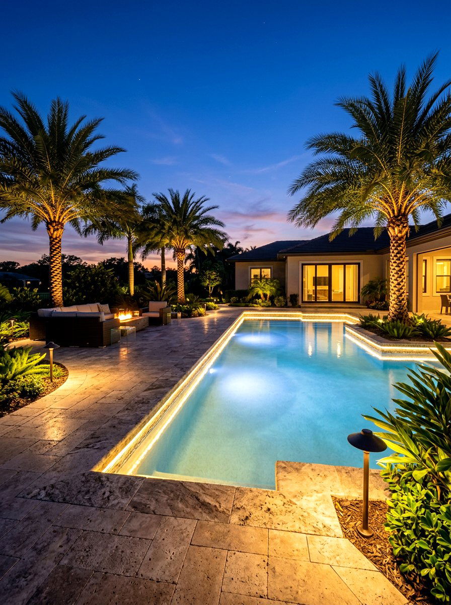 Pool Patio Lighting Layout - 30 pool patio ideas