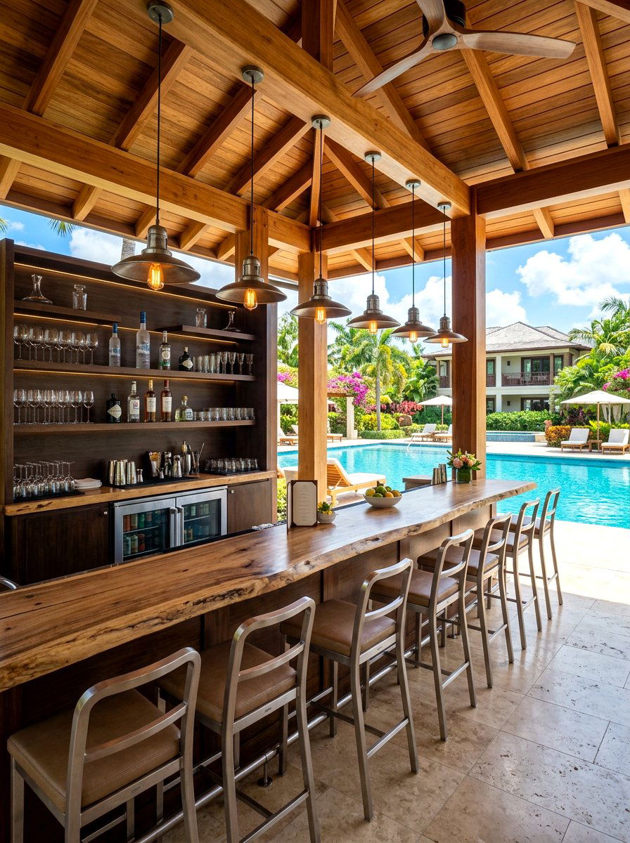 Pool Pavilion With Bar - 30 pool pavilion ideas