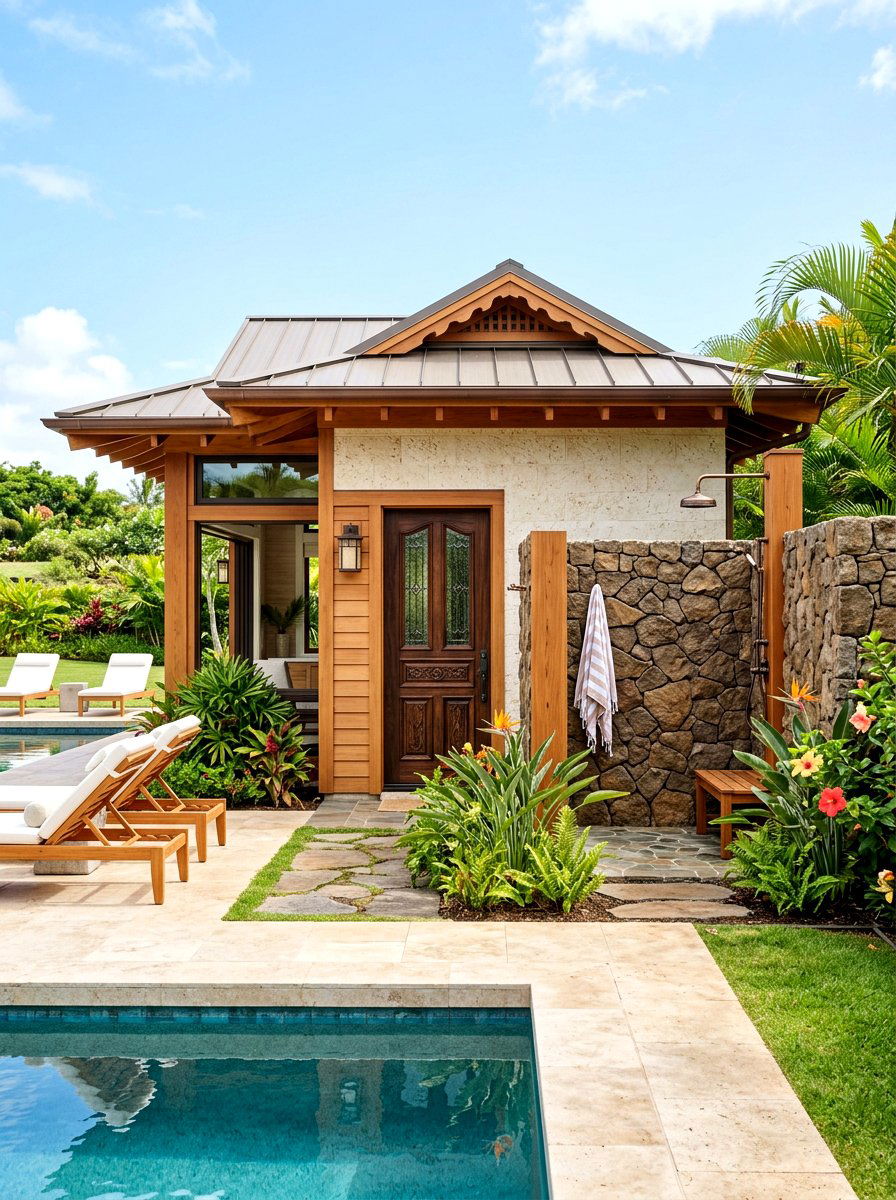 Pool Pavilion With Bathroom - 30 pool pavilion ideas