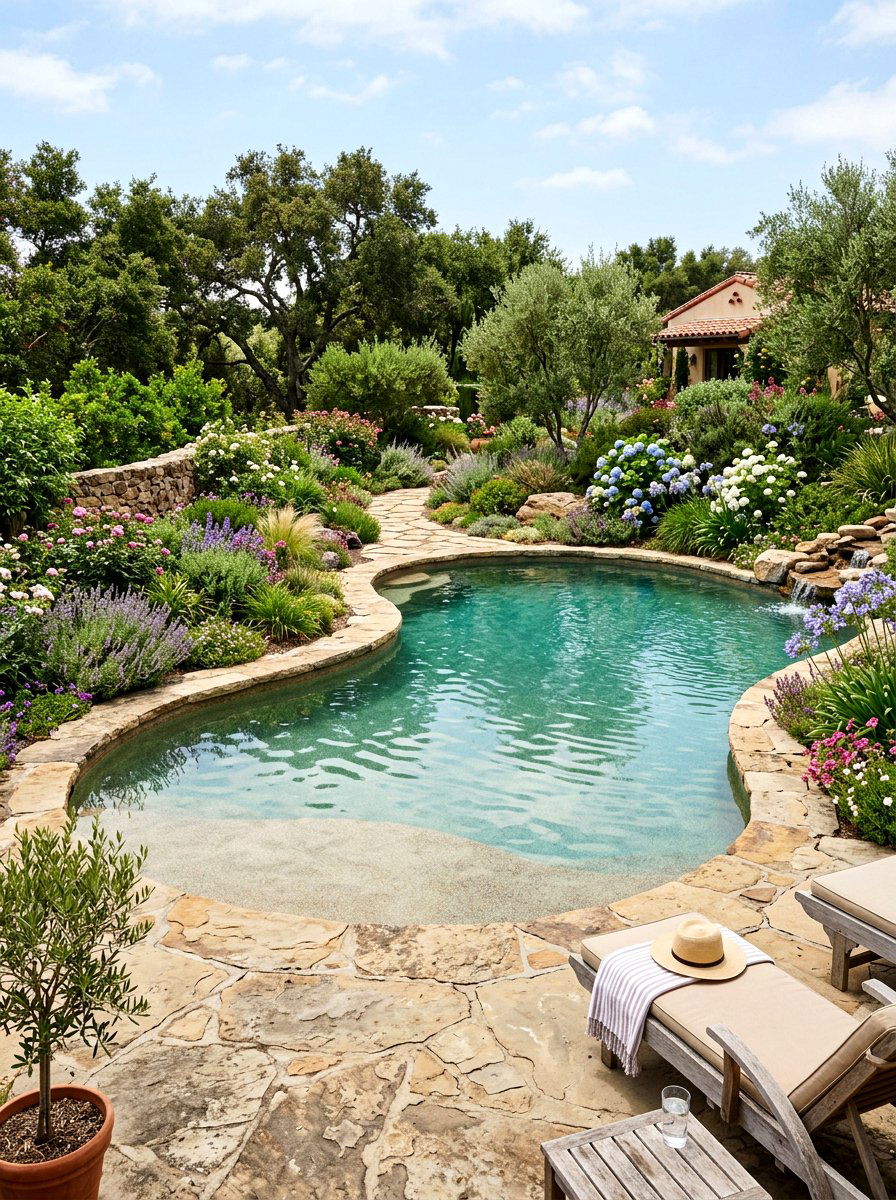 Pool With Pebble Finish - 30 rectangular pool ideas