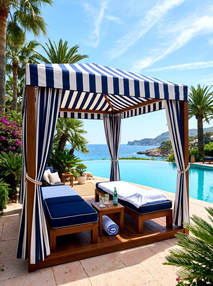 Poolside Cabana - 30 resort style backyard ideas