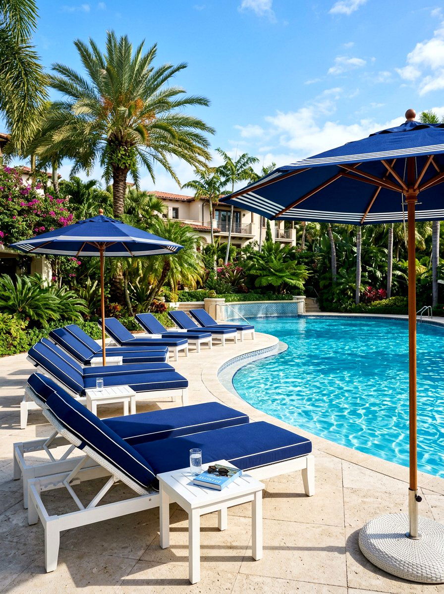 Poolside Lounge Area - 30 patio makeover ideas