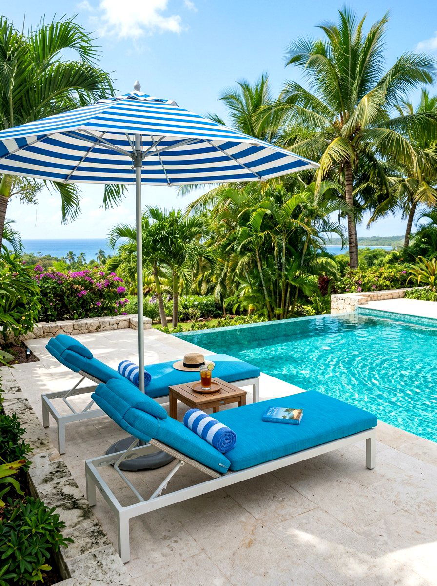Poolside Lounge Chair - 30 backyard reading nook ideas