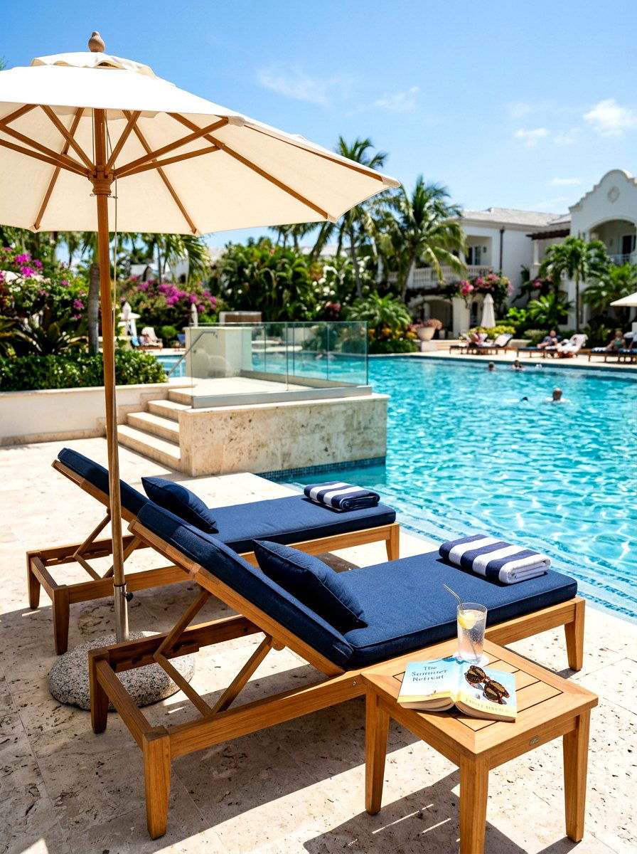 Poolside Lounge Chairs - 30 garden lounge ideas