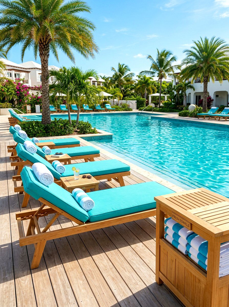 Poolside Lounge Deck - 30 deck decorating ideas