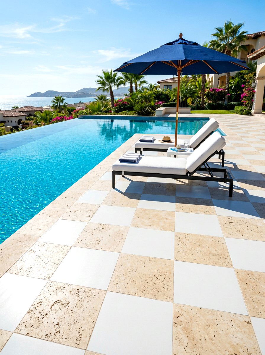 30 Checkerboard Patio Paver Ideas for a Stylish Outdoor Update